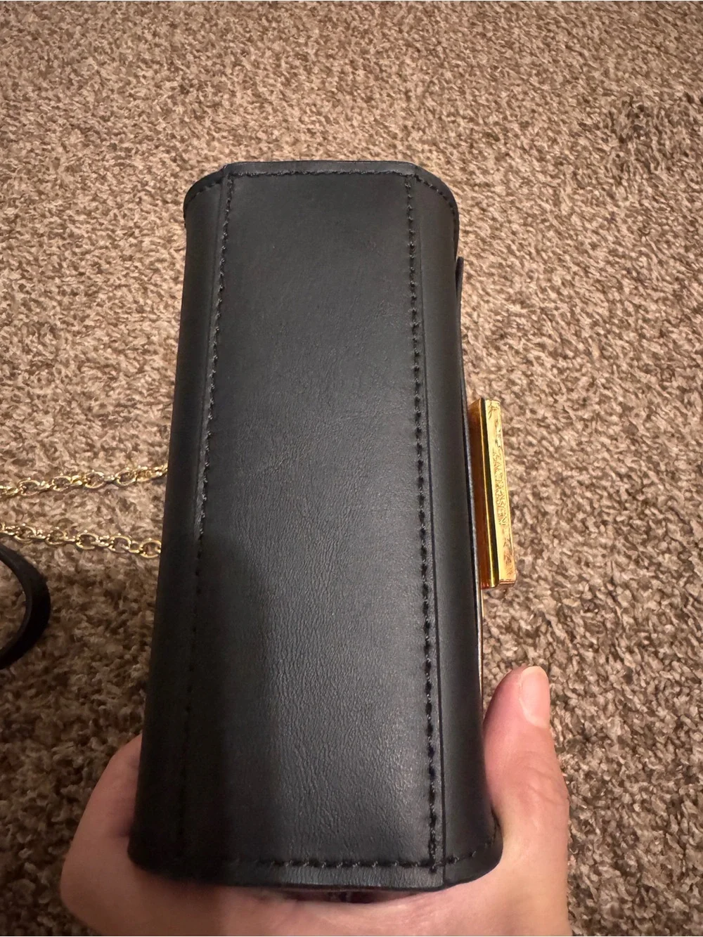 Zac Posen Black mini Crossbody Bag with Gold Hardware